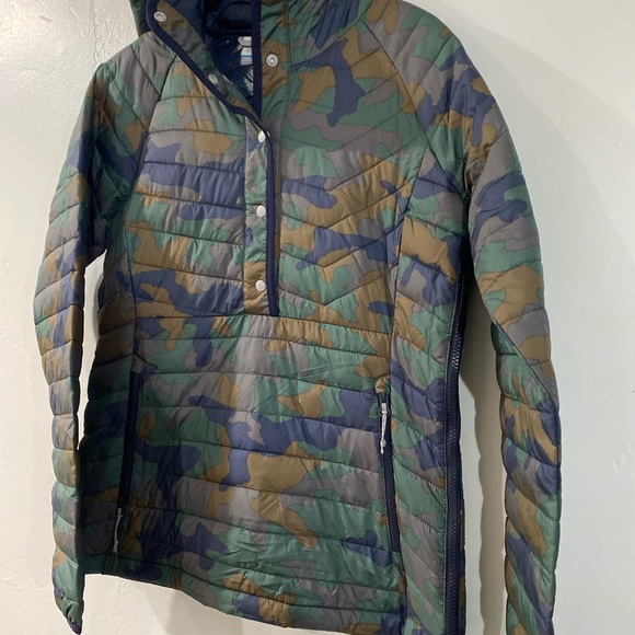 NWT Womens Columbia Powder Lite Insulated Anorak Camo Thermal Jacket - Picture 5 of 10